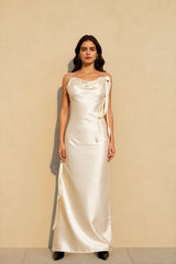 Cami Backless  Maxi Silk Dress