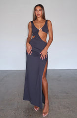 It Feels Wrong Maxi Dress Steel