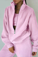 Fleece Hoodie Joggers Activewear Set
