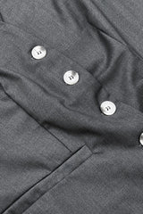 Minimalist Sleeveless V Neck Vest Blazer Pants Two Piece Set