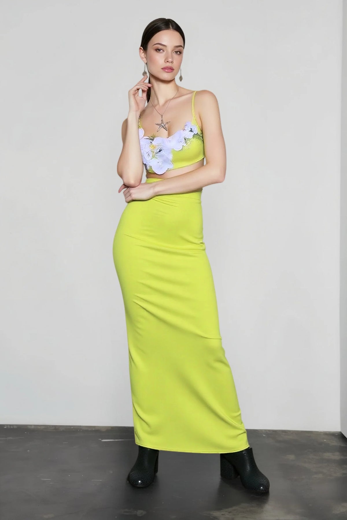 3D Floral Bodycon Bandage Mini Vacation Set