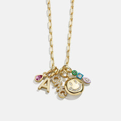 Birthstone Cluster Charm - Blue Zircon
