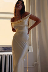 Bodycon Slip Maxi Silk Dress