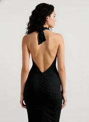 Halter Sleeveless Backless  Bodycon Dress
