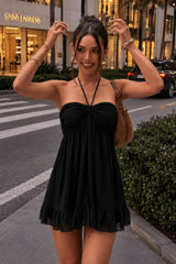 Minimalist Backless Curve Slip Dress