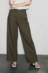 Linen Cropped Balloon Pants