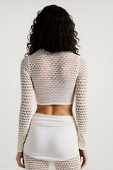 Sexy Bodycon Sheer Cutout Vacation Set