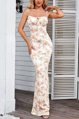 Slim Fit Maxi Floral Dress