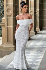 Floral Lace Backless Lace Dress