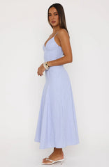 Truly Unforgettable Maxi Dress Blue Stripe