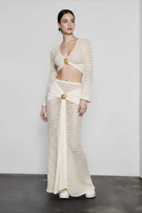 Sexy Bodycon Sheer Cutout Vacation Set