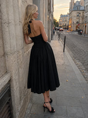 Halter Backless Tie Party Dress