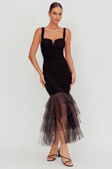 Panel Detail Bodycon Slip Dress