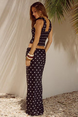Printed Ruched Tube Top Two Pieces Set