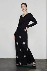 Embroidered Linen Lace Vacation Skirt