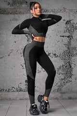 Workout Zip Top Training Pants Activewear Set