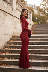 Leopard Print Party Maxi Dress