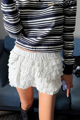 Ruffle Tiered Layered Bubble Shorts