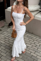 Elegant High Waist Bodycon Lace Dress