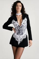 Elegant Lace Corset Coat