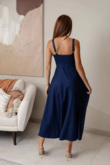 Sleeveless Strapless Denim Dress
