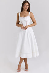Elegant Lace Insert Maxi Slip Dress