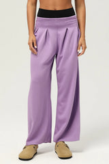 Sporty Casual Box Pleat Loose Straight Dance Pants