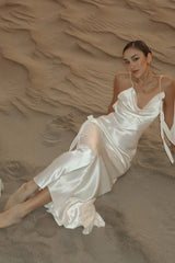 Cami Backless  Maxi Silk Dress