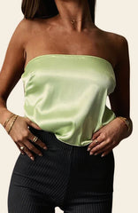 Tie-up Backless Wrapped Chest Strapless