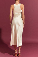 Satin Bodycon Maxi Silk Dress