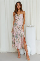 Floral Digital Print Cami Silk Dress