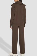 Monochrome Track Jacket Pants Activewear Set