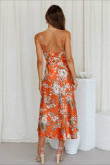 Floral Digital Print Cami Silk Dress