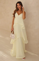 Twirl With Me Maxi Dress Lemon