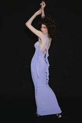 One Shoulder Backless Bodycon Slip Dress