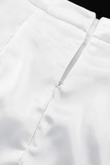 High Waist Fishtail Slit Flowy Slim Fit Skirt