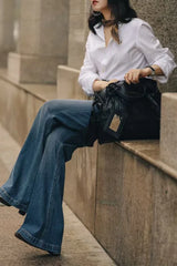 Comfort Stretch Cropped Flare Jeans