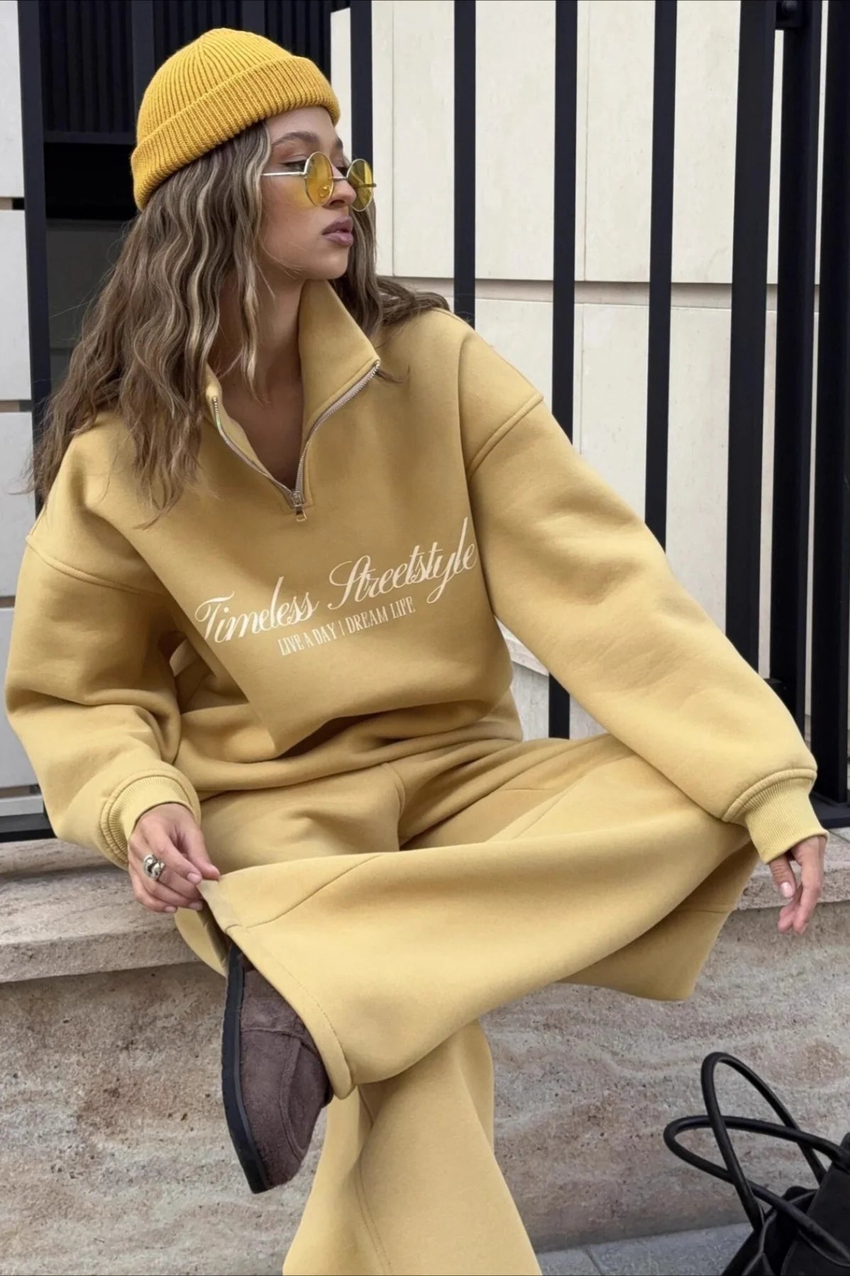Graphic Pullover Hoodie Pants Activewear Set