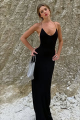 Sexy Backless Curve Fit Slip Dress
