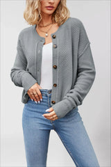 Single Breasted Knit Sweater