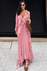 Sweet Tiered Frill Boho Dress