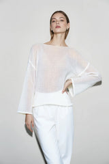 Lightweight Hollow Knit Sweater