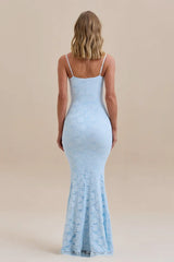 Lace Cami Backless Bodycon Maxi Lace Dress