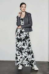 Vintage Floral High-Waist Slip Dress