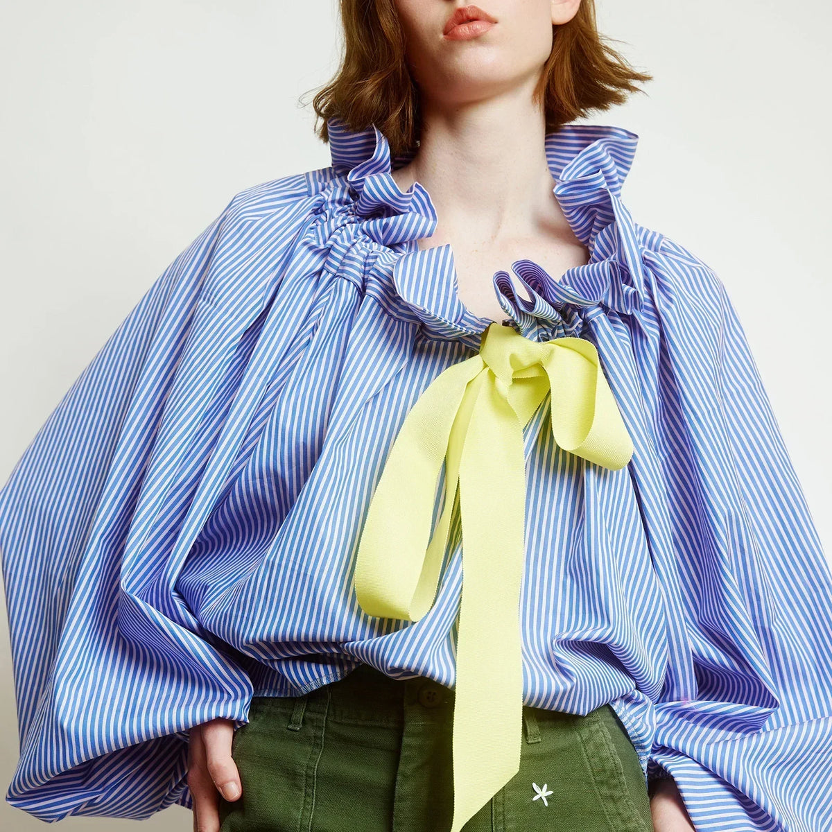 Puffed Cotton Blouse