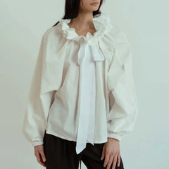 Puffed Cotton Blouse